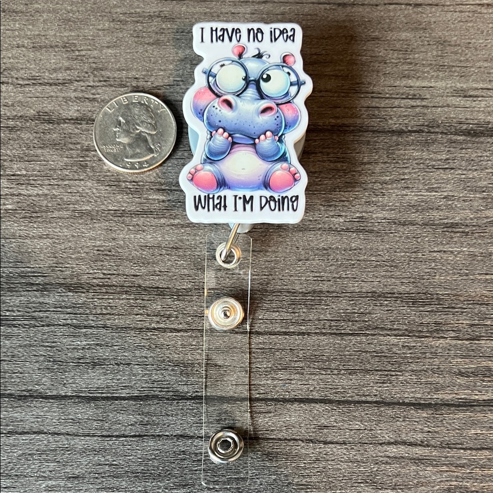 Hippo badge reel